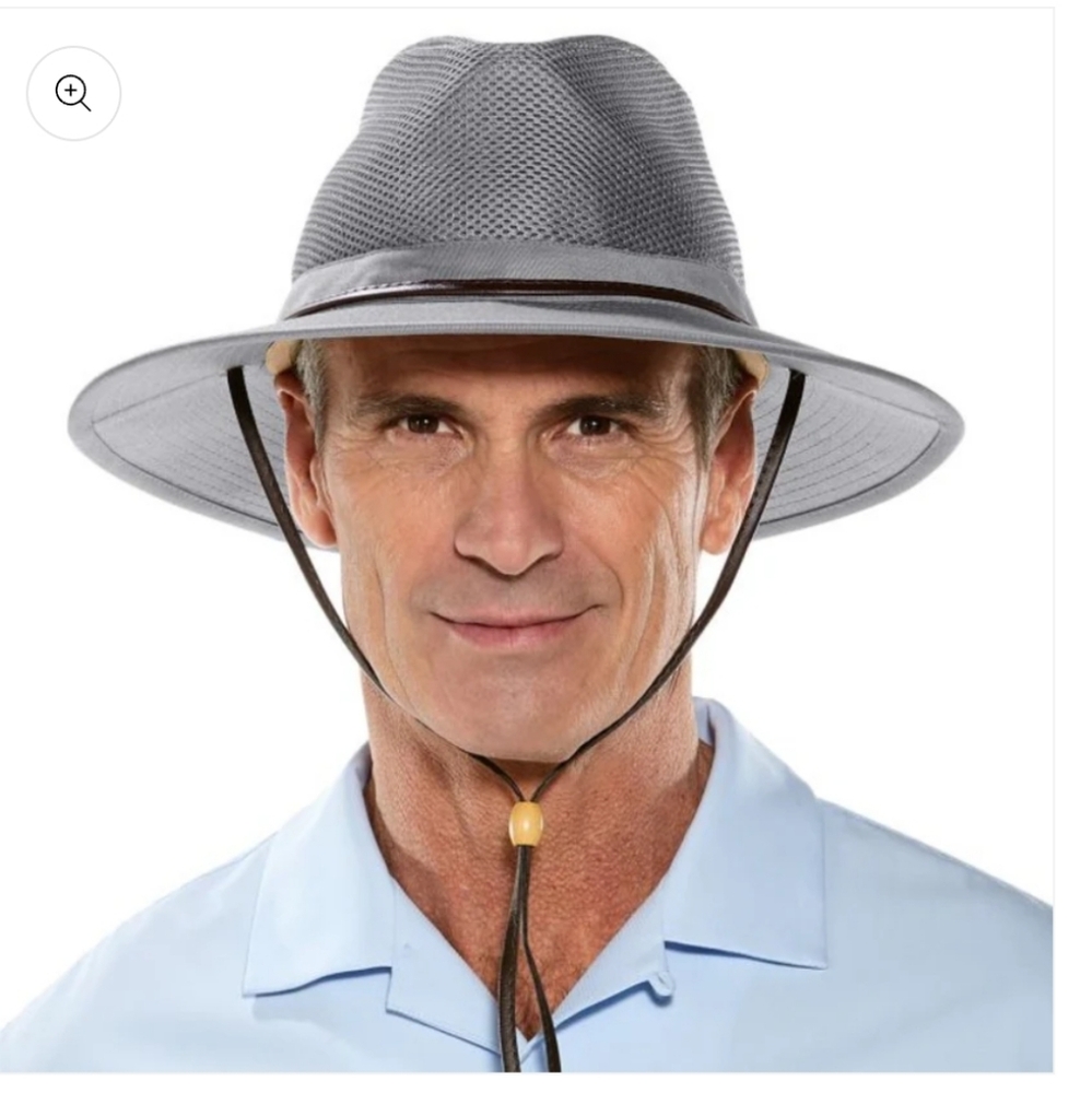 Coolibar Men's Kaden Crushable Ventilated Hat UPF 50+ Size XXL in Tan